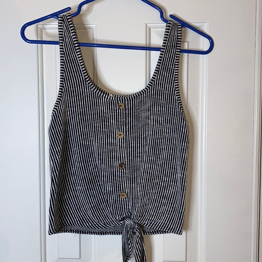 Striped sleeveless shirt